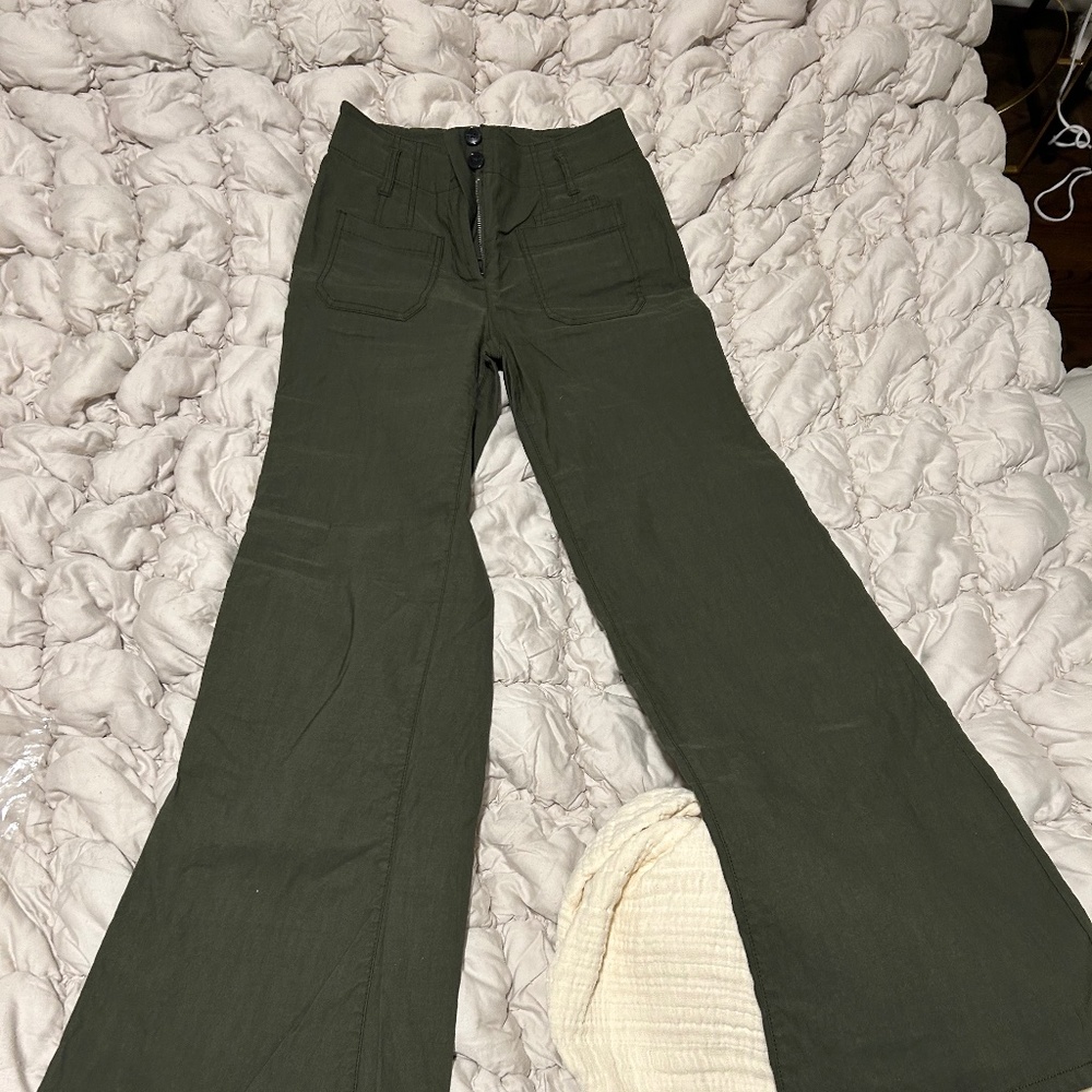 Cotton pant wide leg